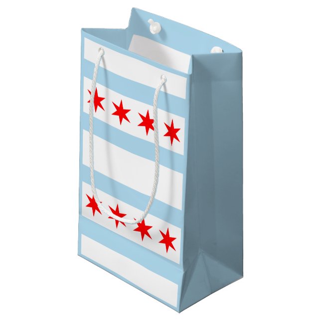 Drapeau de Chicago, Illinois petit sac cadeau (Devant Angle)