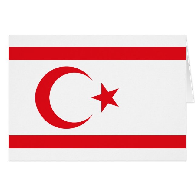 Drapeau de Chypre du Nord (Devant horizontal)