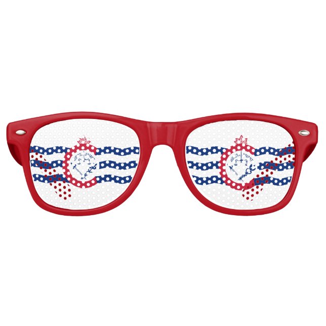 Drapeau de Cincinnati, lunettes de soleil rétro Oh (Devant)