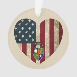 Drapeau de coeur américain du 75e bataillon