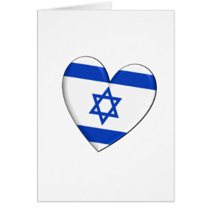 Drapeau de coeur de l'Israël