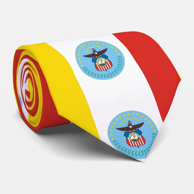 Drapeau de Columbus, Cravate de l'Ohio (Roulé)