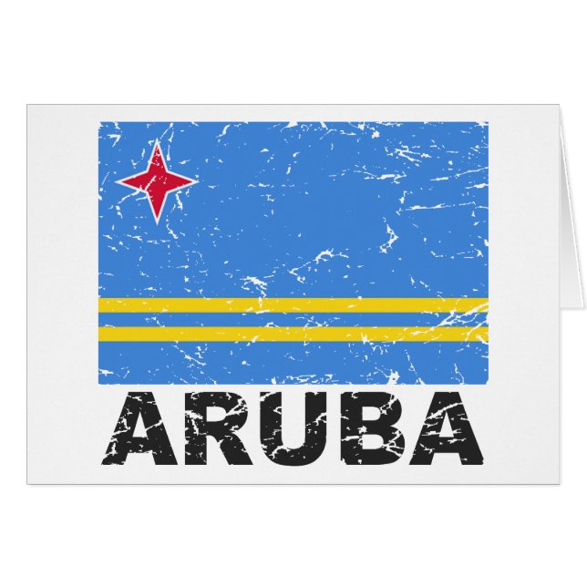 Drapeau de cru d'Aruba (Devant horizontal)