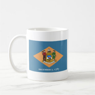 Drapeau de Delawarean + Tasse de carte