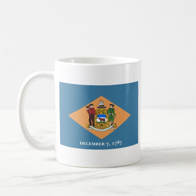 Drapeau de Delawarean + Tasse de carte (Gauche)