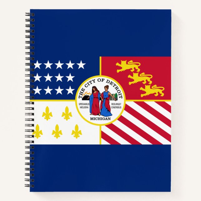 Drapeau de Detroit, Carnet du Michigan (Devant)