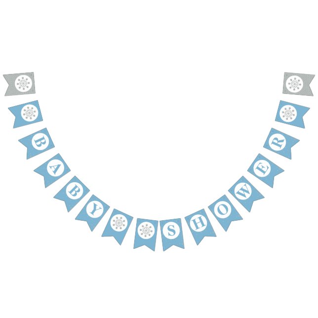 Drapeau de fanion de Baby Shower - Bébé garçon (Tout)