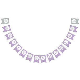 Drapeau de fanions de Baby Shower Bébé Violet - Fi