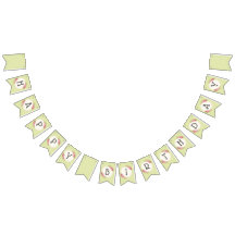 Drapeau de fanions de cadre de roses shabby chic v