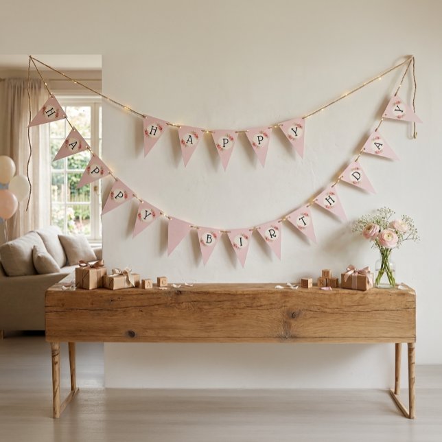 Drapeau de fanions de cadre de roses shabby chic v (Créateur téléchargé)