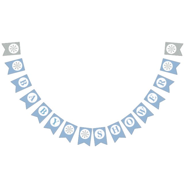 Drapeau de fanions pour Baby Shower - Garçon (Tout)