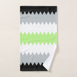 Drapeau de fierté Agender Abstrait Groovy Boho Zig