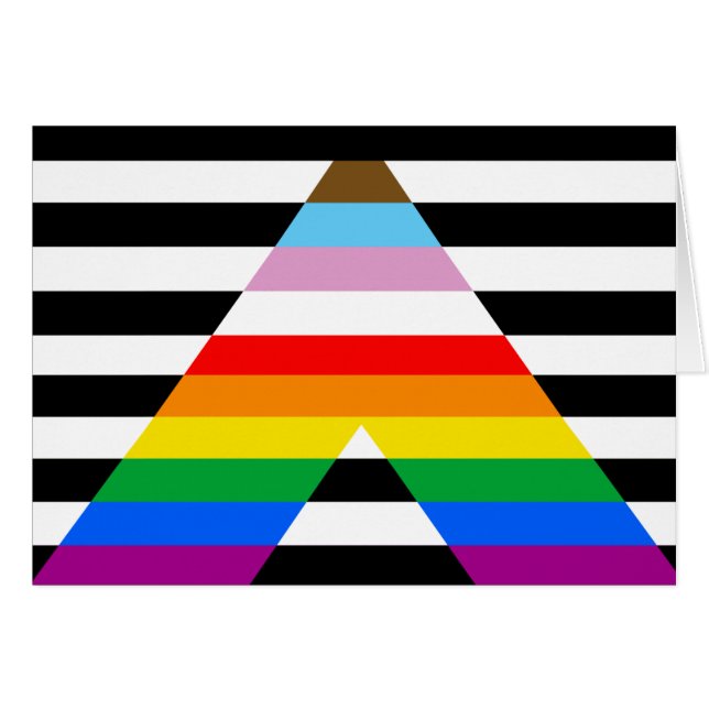 Drapeau de fierté allié du progrès LGBTQ (Devant horizontal)