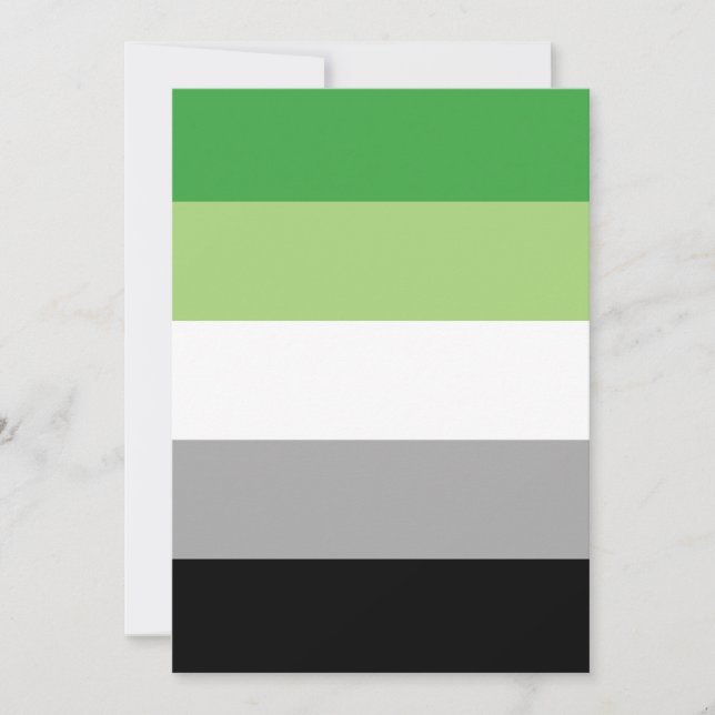 Drapeau de fierté aromantique LGBTQ (Devant)