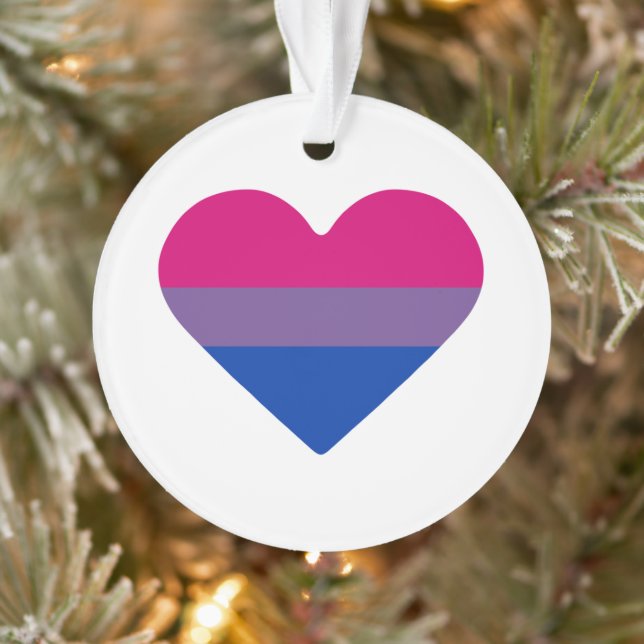 Drapeau de fierté bisexuel cœur (Arbre)