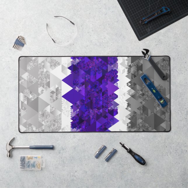 Drapeau de fierté Boho Géométrique Mod Rétro Greyg (Poste de travail)