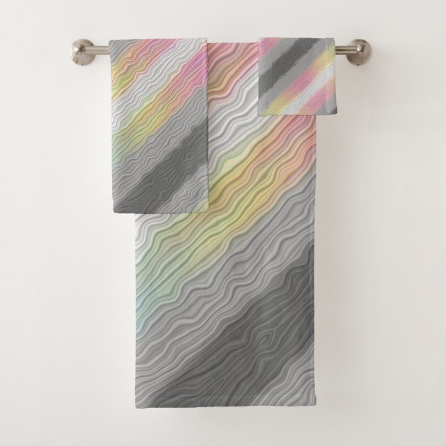 Drapeau de fierté Demifluid Abstrait Groovy Boho T (En situation)