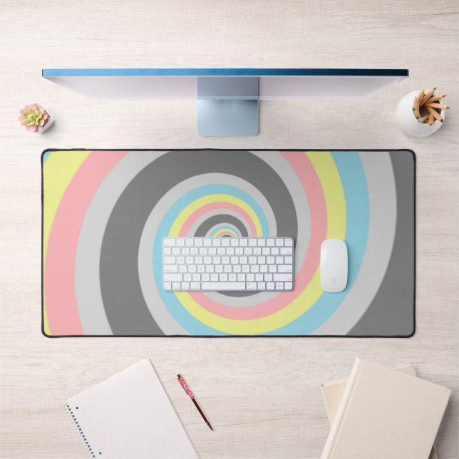 Drapeau de fierté Demiflux Spirale Abstraite Groov (Bureau 1)