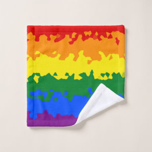 Drapeau de fierté gay arc-en-ciel mosaïque abstrai