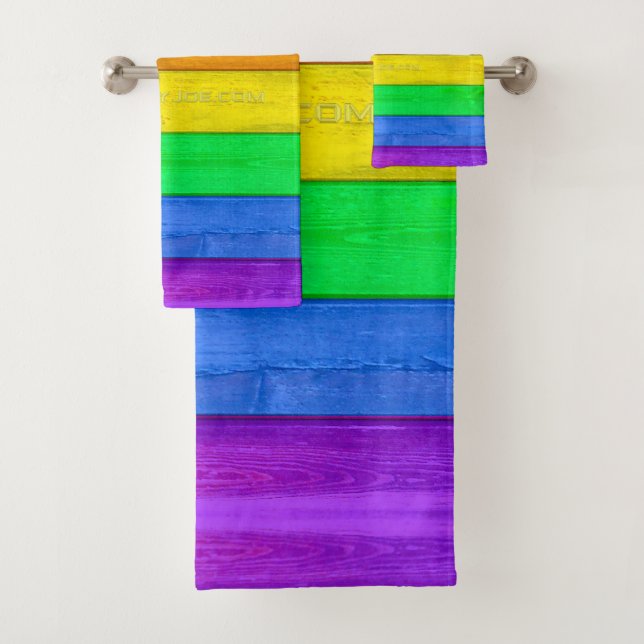 Drapeau de fierté gay inclusif de SlipperyJoe text (En situation)