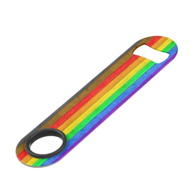 Drapeau de fierté gay inclusif de SlipperyJoe text (Devant angulaire)