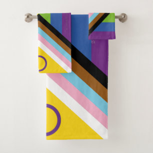 Drapeau de fierté intersexe de SlipperyJoe's fond
