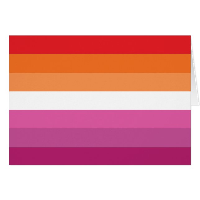 Drapeau de fierté lesbienne (Devant horizontal)