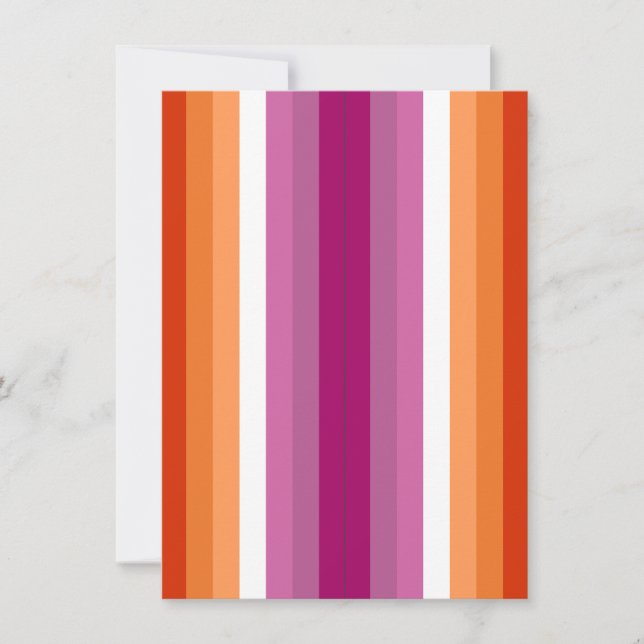 Drapeau de fierté lesbienne Orange Pink Pack 2 Sig (Devant)