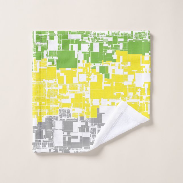 Drapeau de fierté Lithromantique abstrait funky gé (Gant de toilette)