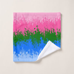 Drapeau de fierté omniromantique abstrait ondulé t