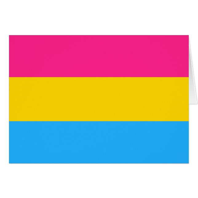 Drapeau de fierté Pansexual LGBTQ (Devant horizontal)