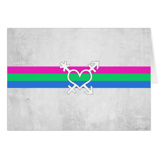 Drapeau de fierté polysexuelle (Devant horizontal)