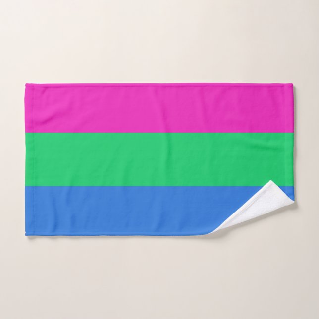 Drapeau de fierté polysexuelle (Serviette à main)