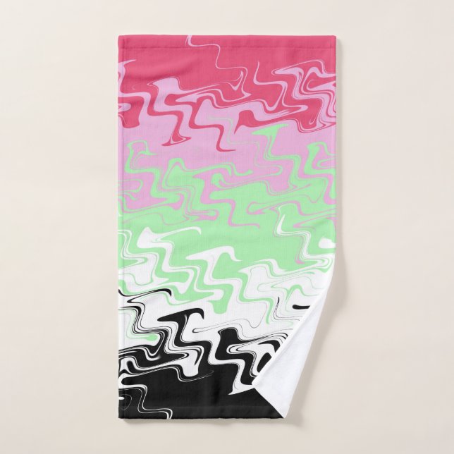 Drapeau de fierté récipromantique abstrait ondoyan (Serviette à main)