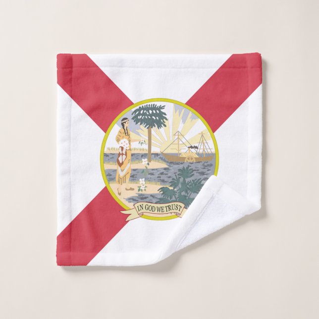 Drapeau de Floride : L'état de soleil des Floridie (Gant de toilette)