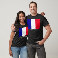 Drapeau de France Unisex Basic Dark T-Shirt