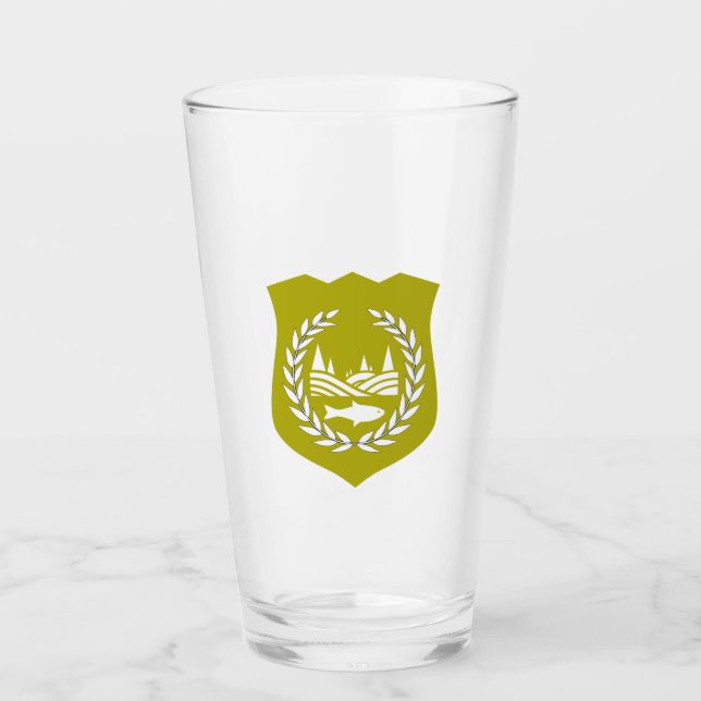 Drapeau de Giradan - Paruline en verre (Devant)