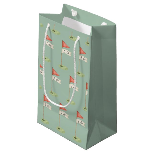 Drapeau de golf romantique "Je le veux" Sac cadeau (Devant Angle)