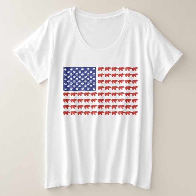 Drapeau de Grizzly Bear USA (Design devant)