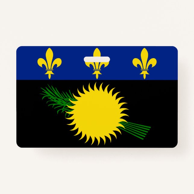 Drapeau de Guadeloupe Badge (Devant)