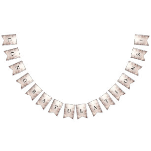 Drapeau de guirlande florale en ivoire blanc