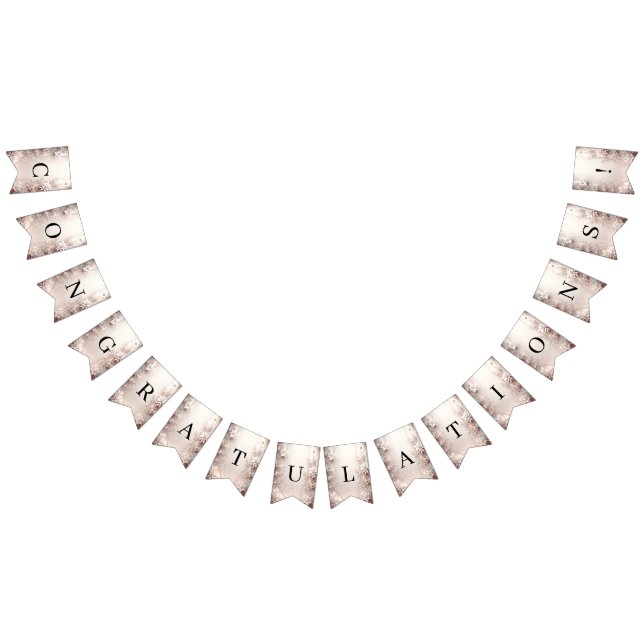 Drapeau de guirlande florale en ivoire blanc (Tout)