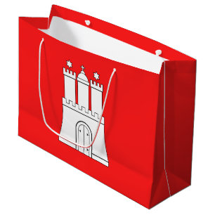 Drapeau de Hambourg grand sac cadeau