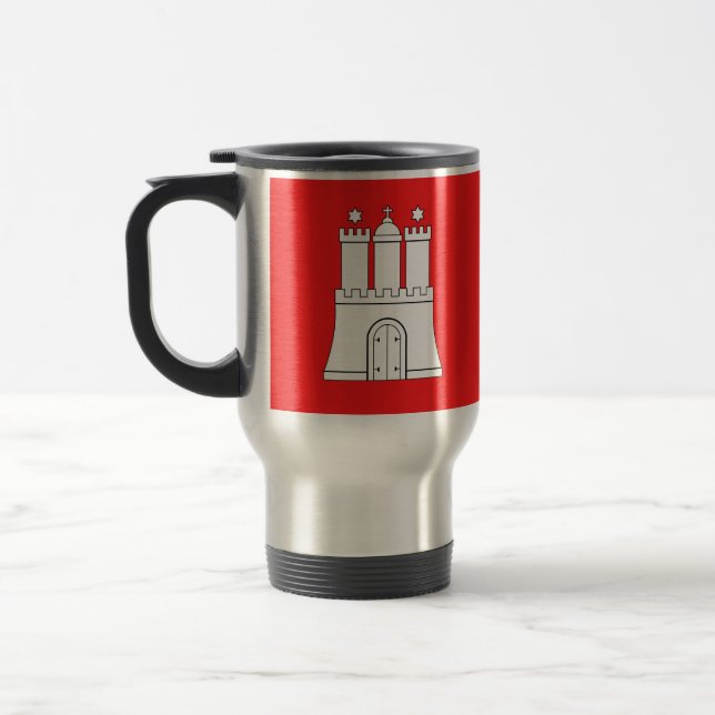 Drapeau de Hambourg Travel Mug (Gauche)