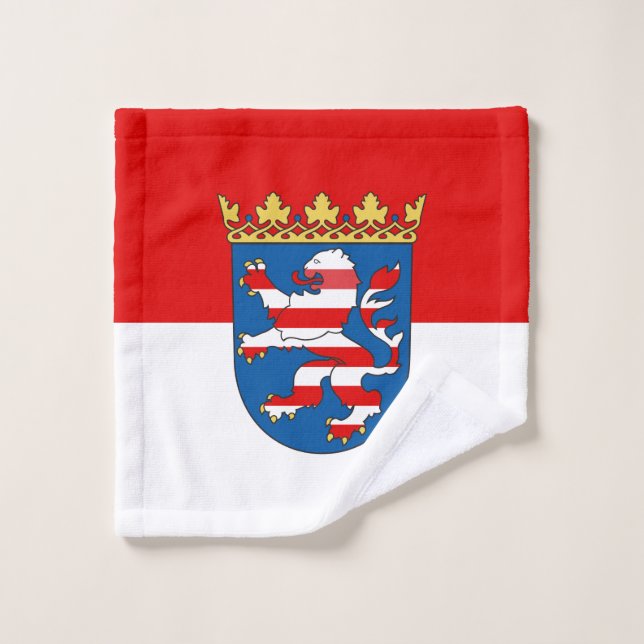 Drapeau de Hesse linge (Gant de toilette)