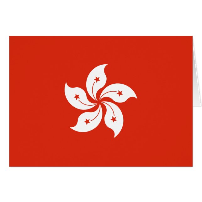 Drapeau de Hong Kong (Devant horizontal)