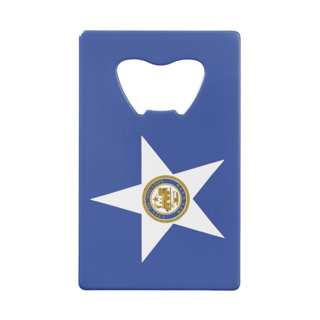 Drapeau de Houston en acier inoxydable (Devant)