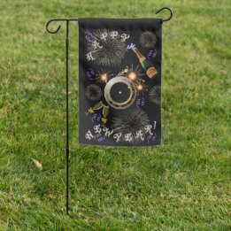 Drapeau De Jardin Éclater l'horloge du Nouvel An