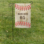 Drapeau De Jardin Personalized Vintage Baseball Name Number Retro<br><div class="desc">Personalized vintage baseball name number retro design  can be good for you if you love Baseball. Or it could be a great gift for those who loves baseball.</div>