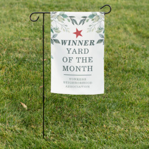Drapeau De Jardin Prix Eucalyptus Yard of the Month Winner Club